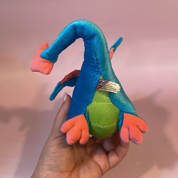 Douglas Cuddle Toys Blue, Green and Orange Dragon 7” tall Excellent Used Cond… - Picture 8 of 8